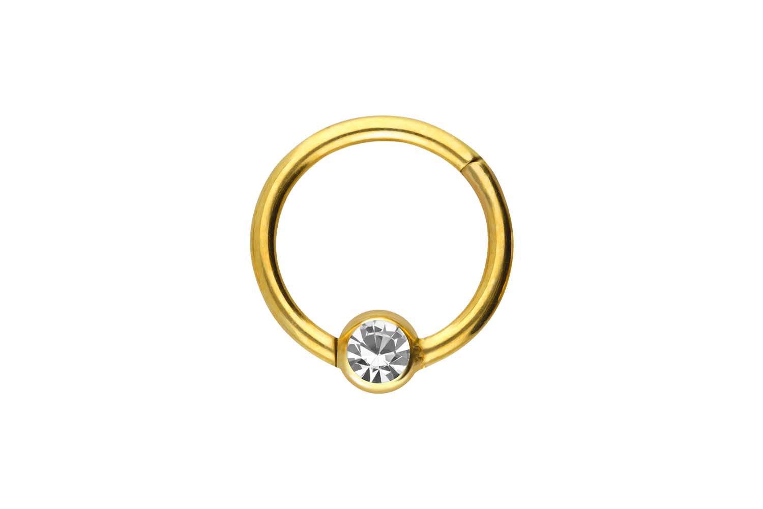 Chirurgenstahl Segmentring Clicker Piercing KRISTALL ++SALE++